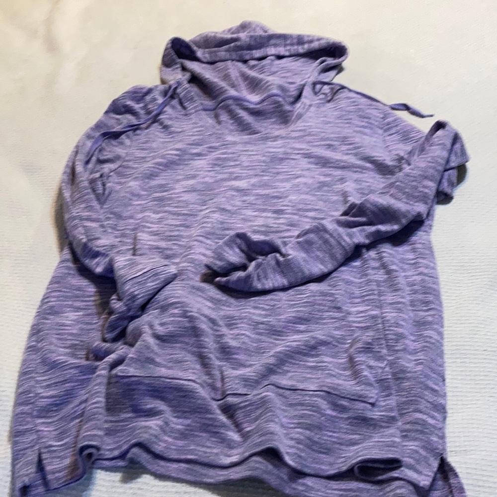 Ladies long sleeve hoodie light weight material
